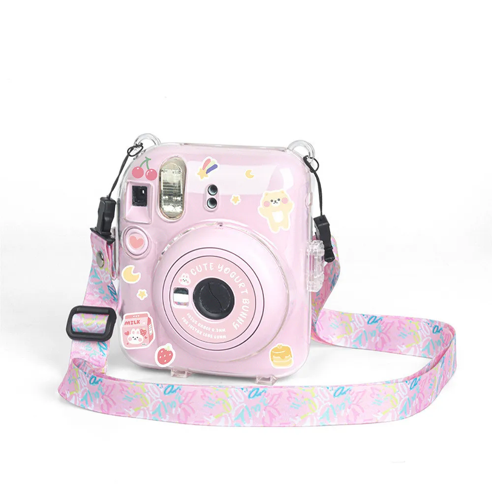 Camera bag For Fujifilm Instax Mini 12 Case Transparent Photo Storage Protective Cover Camera Stand Diy Sticker Sets - view 3