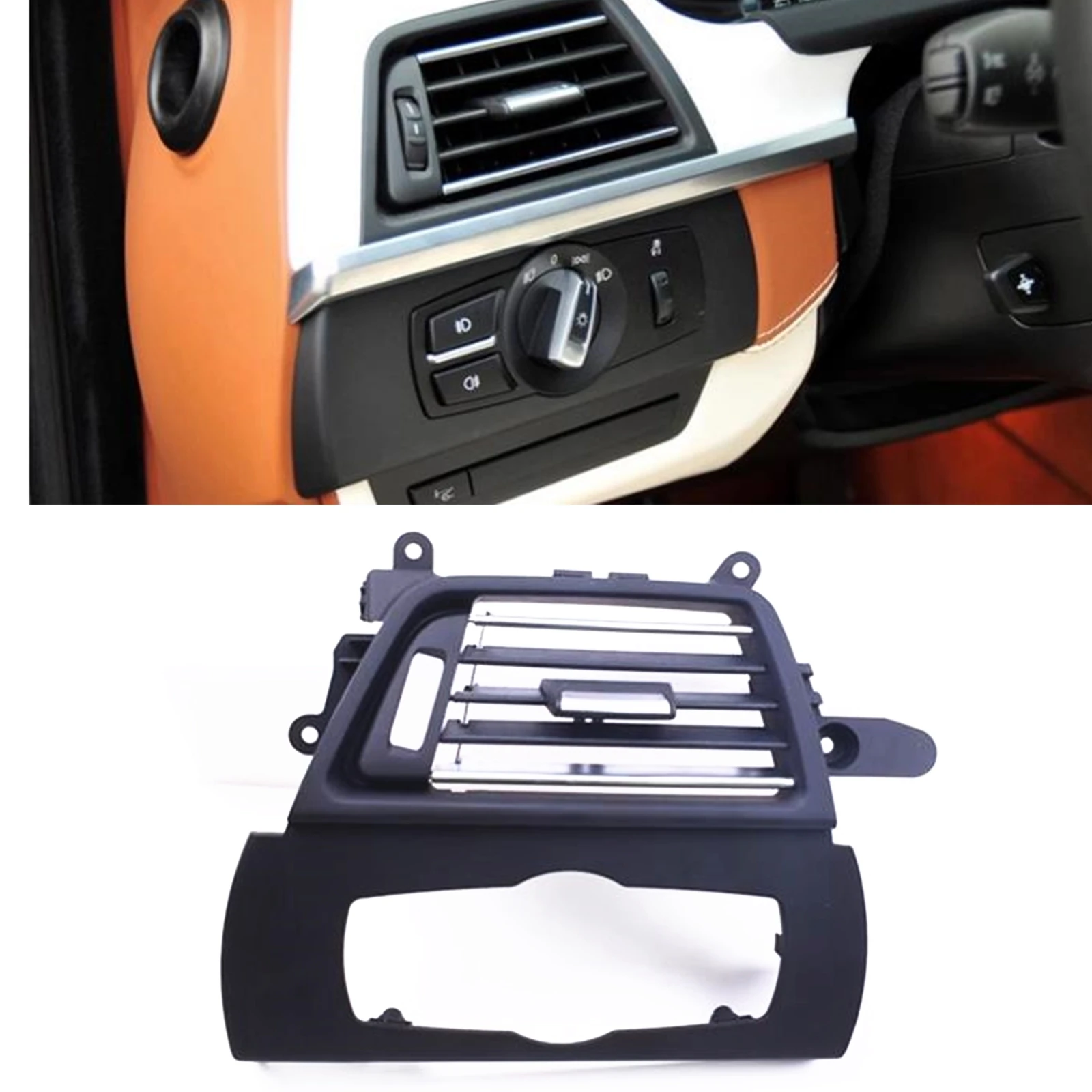 Interior Front Dashboard A/C Air Outlet Vent Dash Board Side Out Grille For BMW 6 Series F06 F12 F13 2011-2017 LHD