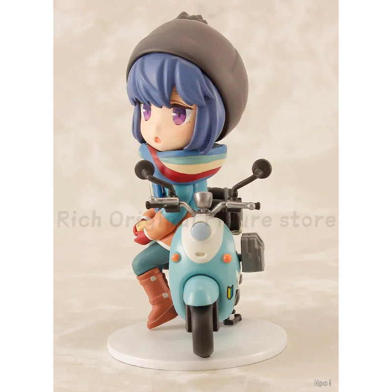 원래 재고 미니 피규어 Yurucamp 시즌 2 린 시마 모델 장난감 그림 수집 애니메이션 인형 장식품