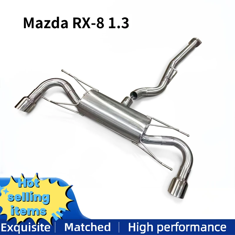 tainless steel exhaust system Catback suitable for Mazda RX-8 1.3 2004-2011 racing straight pipe