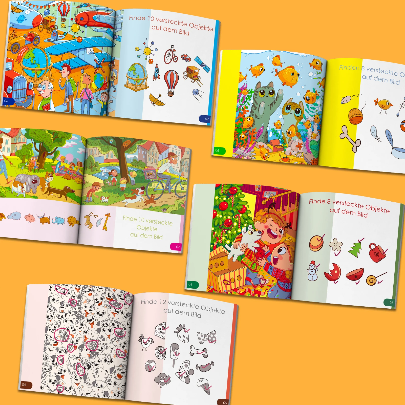 Concentration Training Books for Kids | Concentration Development for 3-10 Years | Interactive Playbook (German Edition)