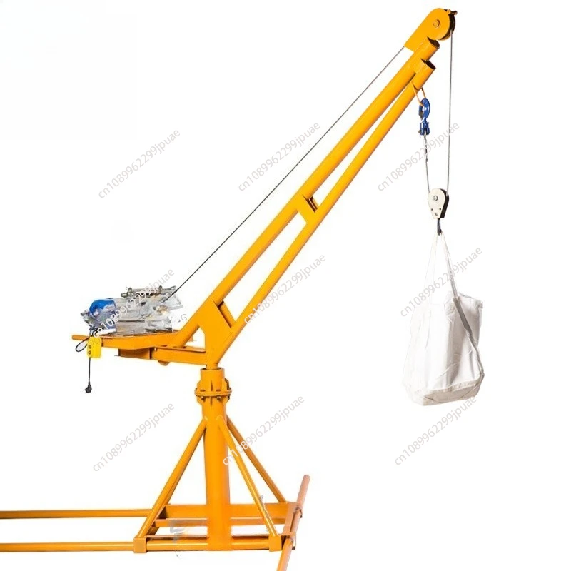 

360 degree rotating outdoor hoist, household small crane lift hoist construction hoist