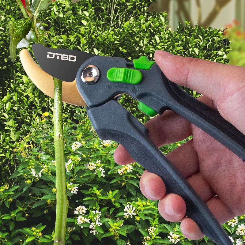 

DTBD Plant Trim Horticulture Pruner Cut Secateur Shrub Garden Scissor Tool Branch Shear Orchard Pruning Shears Folding Saw Set