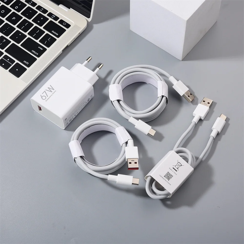 Original Xiaomi  67W Fast Charger Turbo Charge EU For Mi 15 14 13 12 Pro 12T Redmi Note 13 12 Pro POCO X6 X7 Pro F5 X5 Pro F5Pro