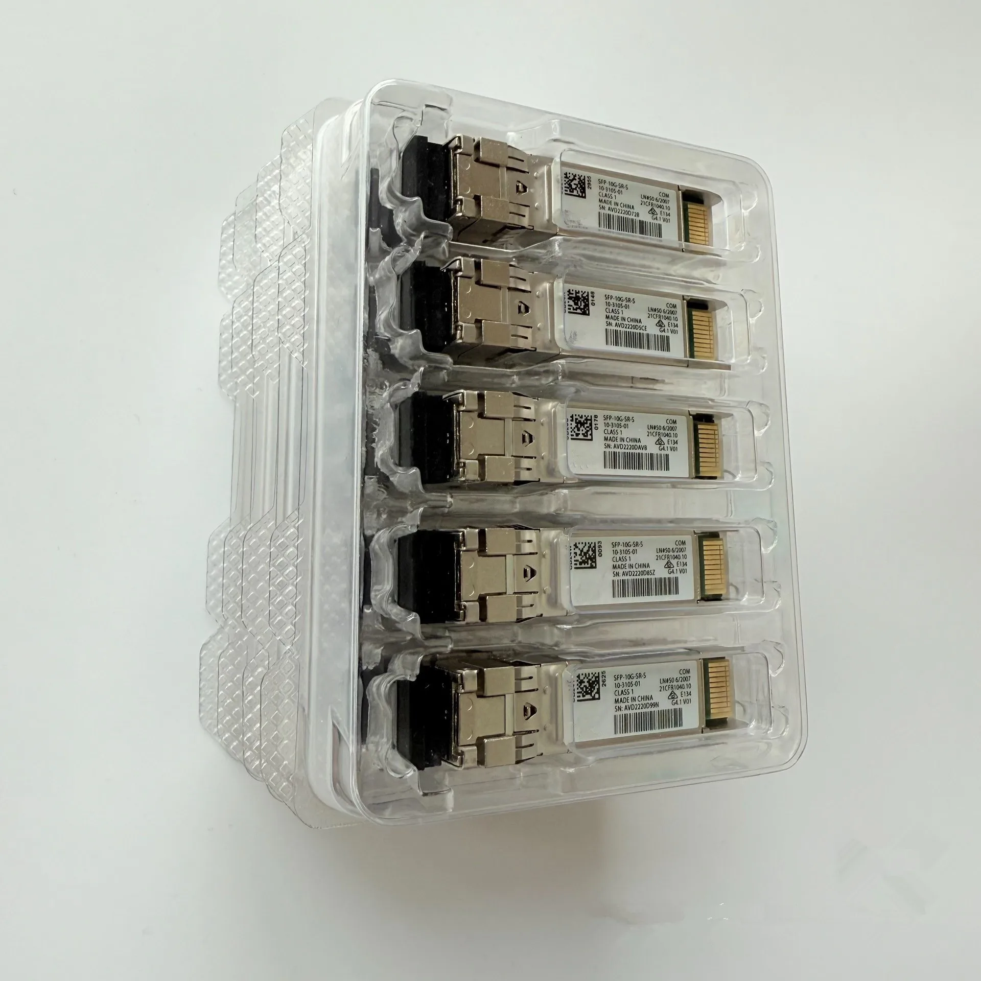 1PCS 10G Sfp Fiber Optical Module/SFP-10G-SR/10-2415-03  V03 850nm 10GBASE-SR SFP+/ 10gb Fiber Switch