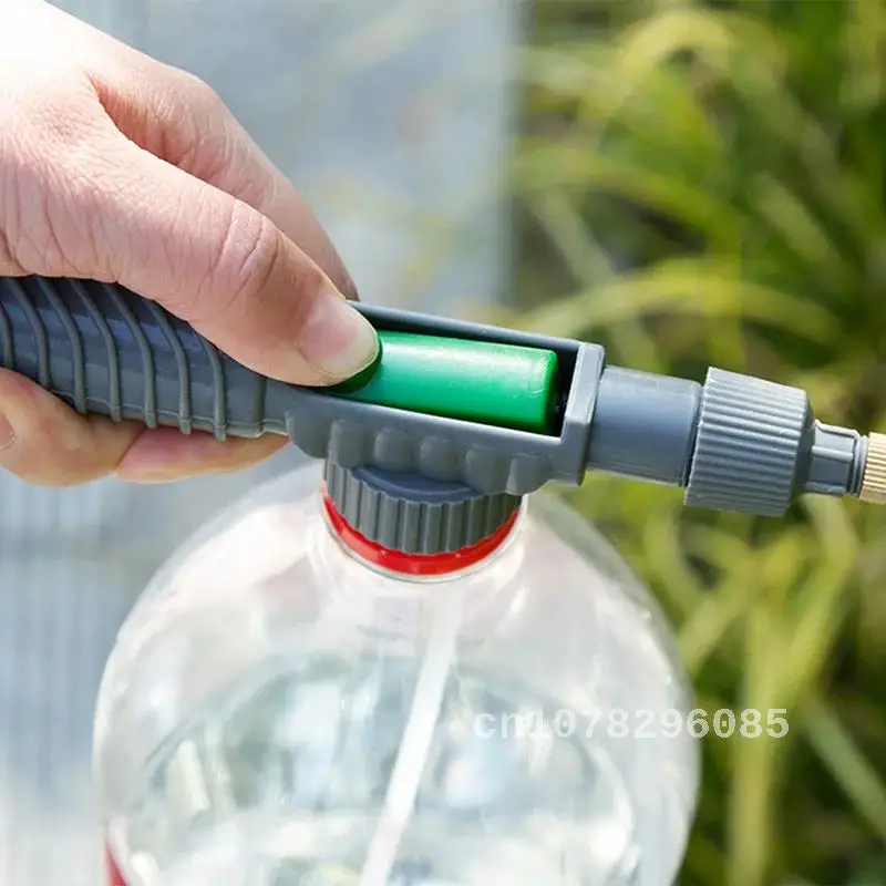 

Portable Pump Sprayer Adjustable Drink Bottle Spray Head Nozzle High Pressure Air Manual Garden Watering Tool