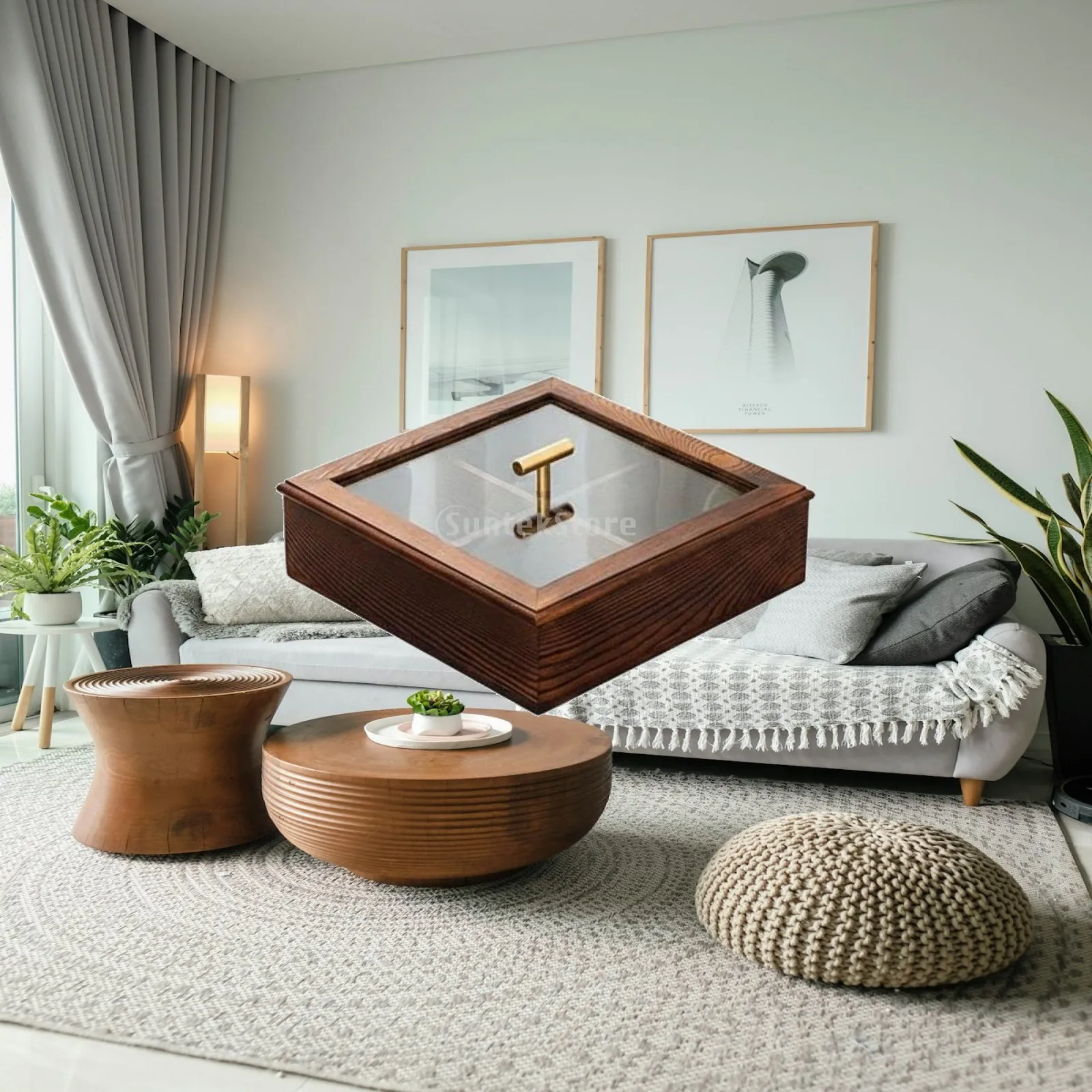 Multi-Section Candy and Nut Platter Compartmentalized Design