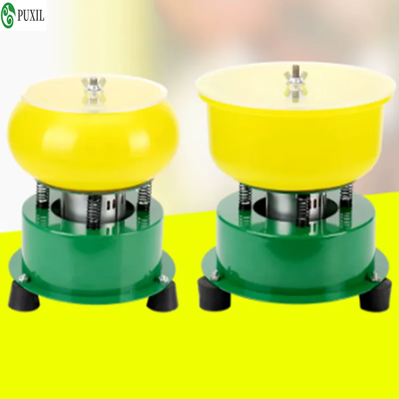 6 Inch Vibratory Tumbler for Jade Agate Polishing, Rock Stone Grinder Machine, Efficient Barrel