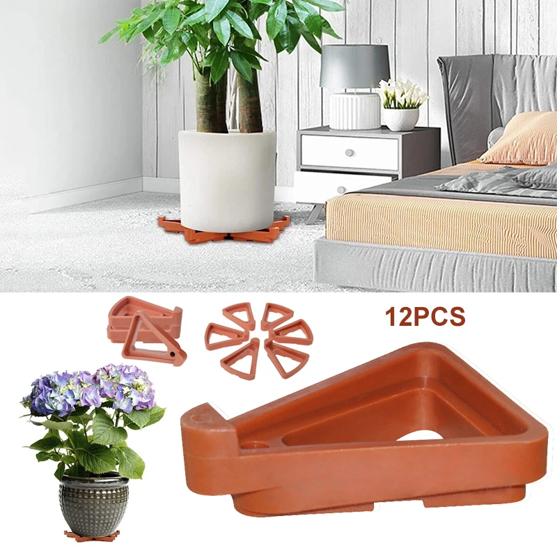 12 Pieces Of Flowerpot Mat Foot Pad Ventilated Breathable And Root Proof For Indoor Flower And Potted Plant Mats