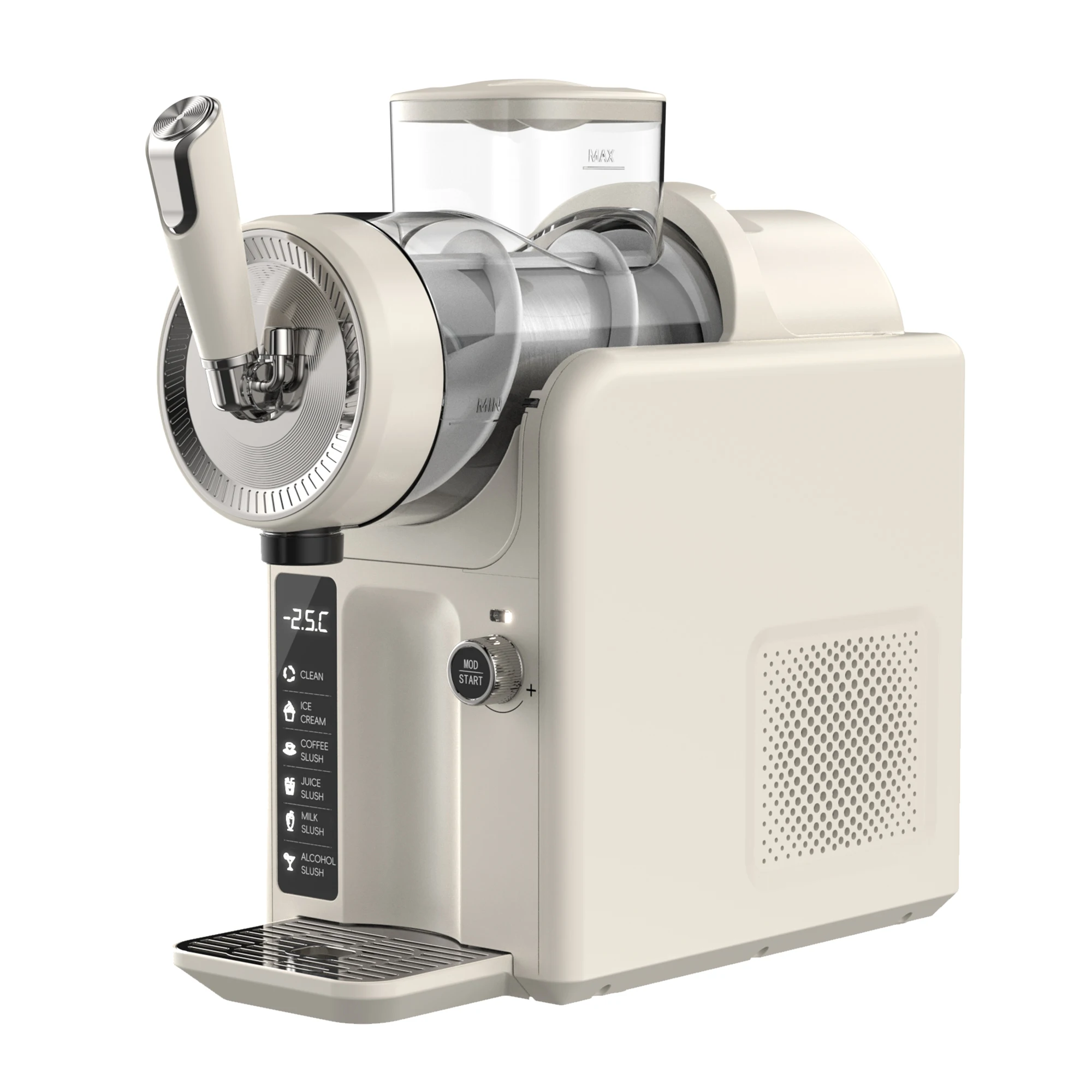 

Automatic Stainless Steel Electric Gelato Machine Quick-Serve Snow Slush Smoothie Maker Portable Household Use Upgraded Home Ice