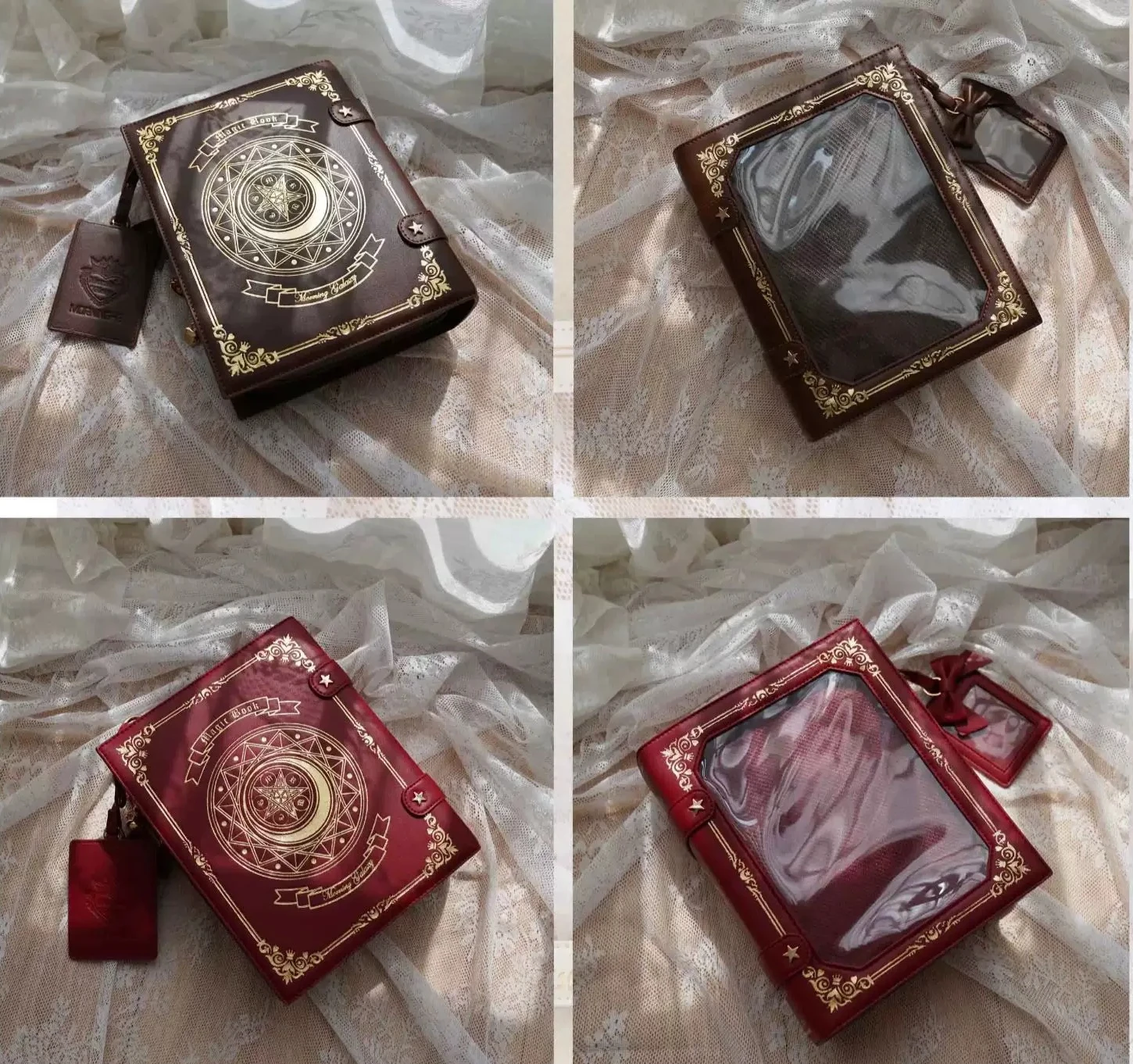 Japanese Original Cute Magic Book Lta Bag Sweet Bronzing Retro Lolita Academy Style Shoulder Oblique Straddle Bag Girl 3