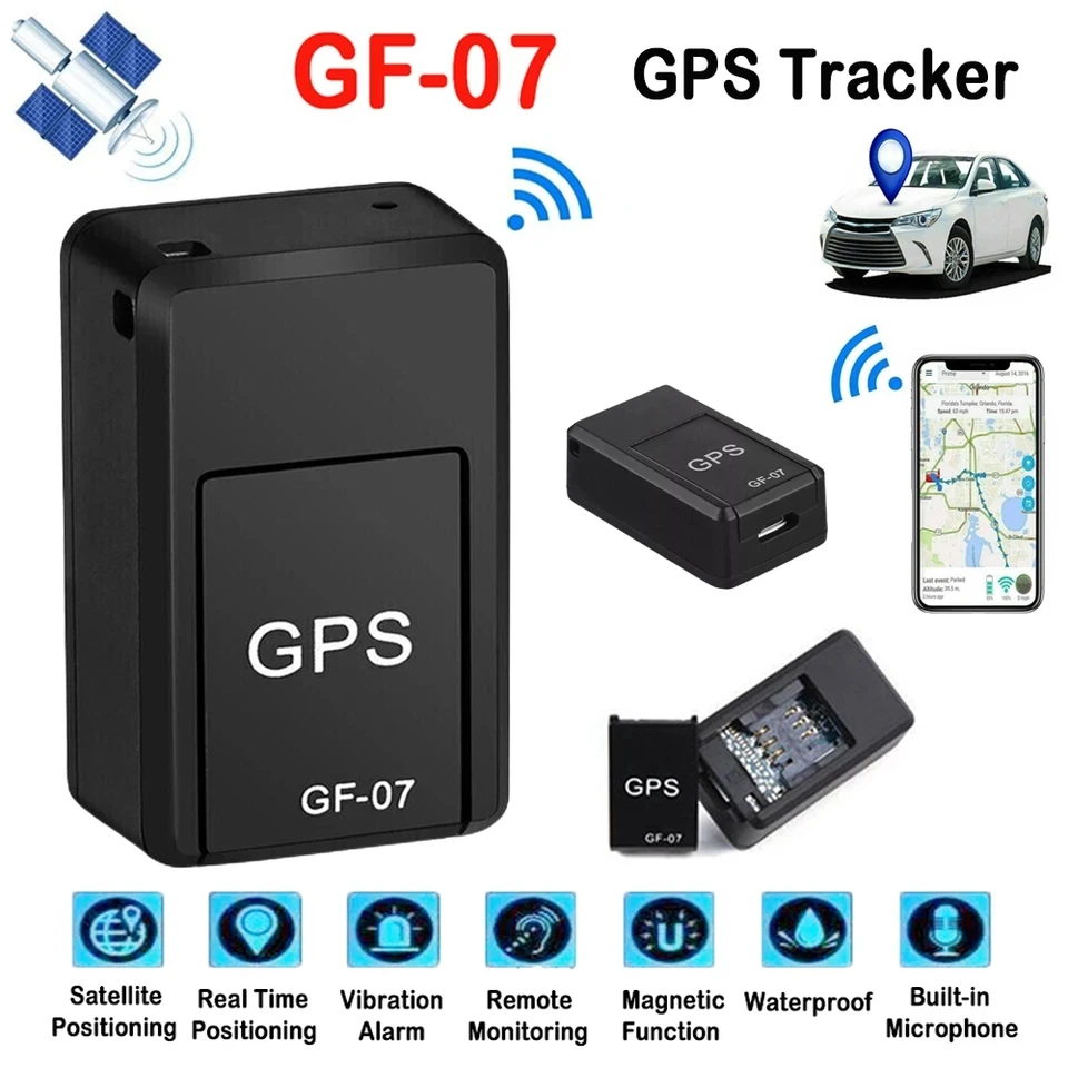 Gps Positioner Gf07 Mini Tracking Positioner Rea!time Tracking Remote Vehicle Positioning Mobilerecording Listening Anti Loss