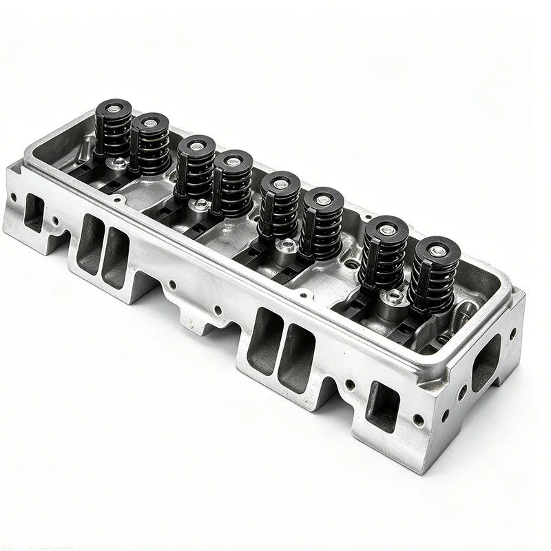 #￥for102-505 Complete Aluminum Cylinder Head 180cc Runner 64cc Chamber Fit SBC Small Block V8 Gas Engine Heavy Duty Racing Parts