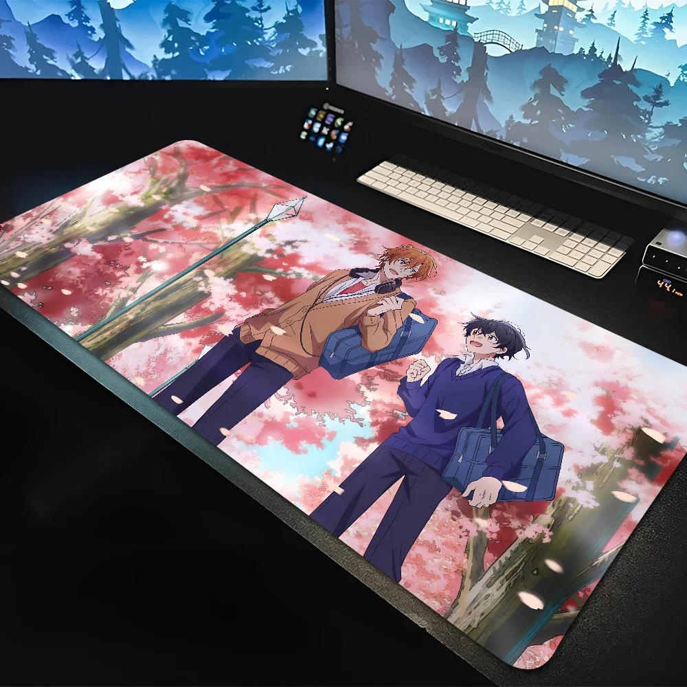 Sasaki And Miyano Anime Mousepad Large Gaming Mouse Pad LockEdge Thickened Computer Keyboard Table Desk Mat