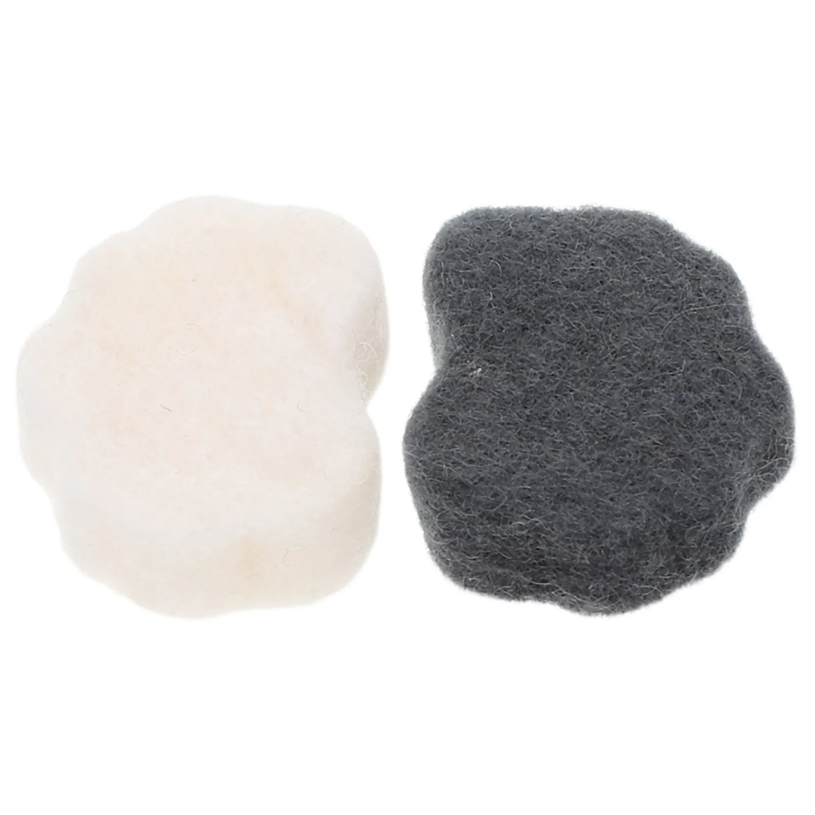 2Pcs Erhu Silencing Pad White Black Wool Noise Reducer for Practice Performance Traditional Chinese Erhu Filter Cushion
