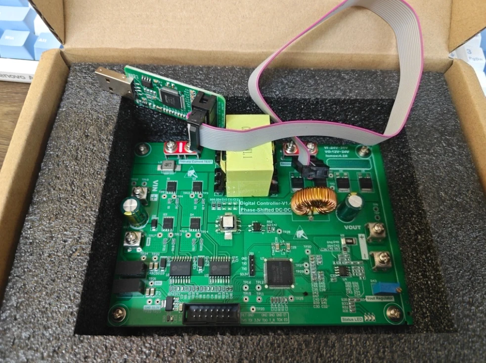 DSP Digital Control Phase-Shift Full-Bridge Development Board Switch Power Supply Evaluation Board DC-DC Converter Design