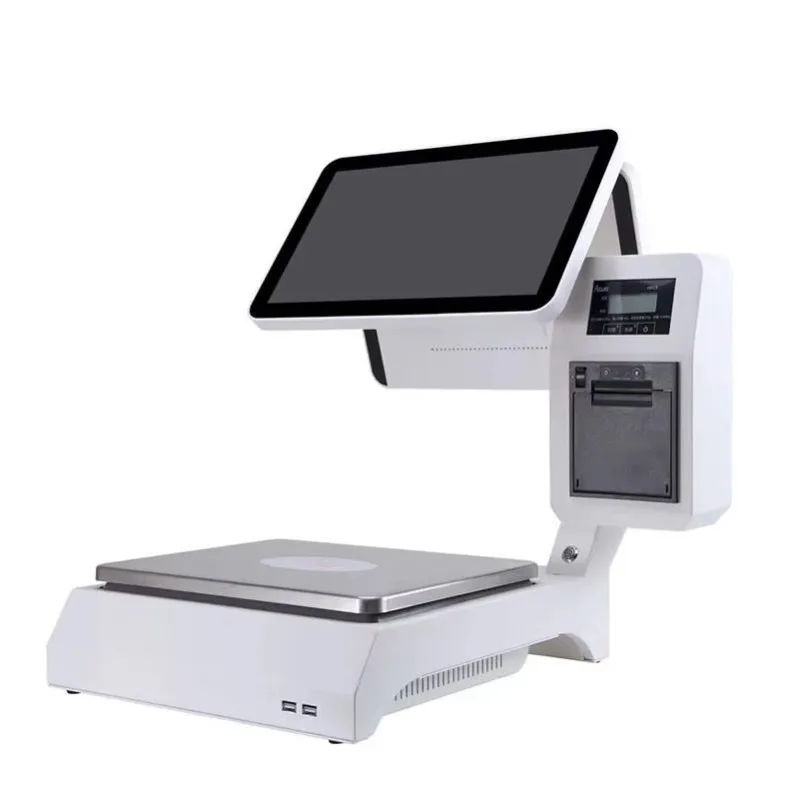 High-Efficiency Touch Screen Cash Register With Scale for Retail Store Supermarket Accurate Weighing Fast Checkout