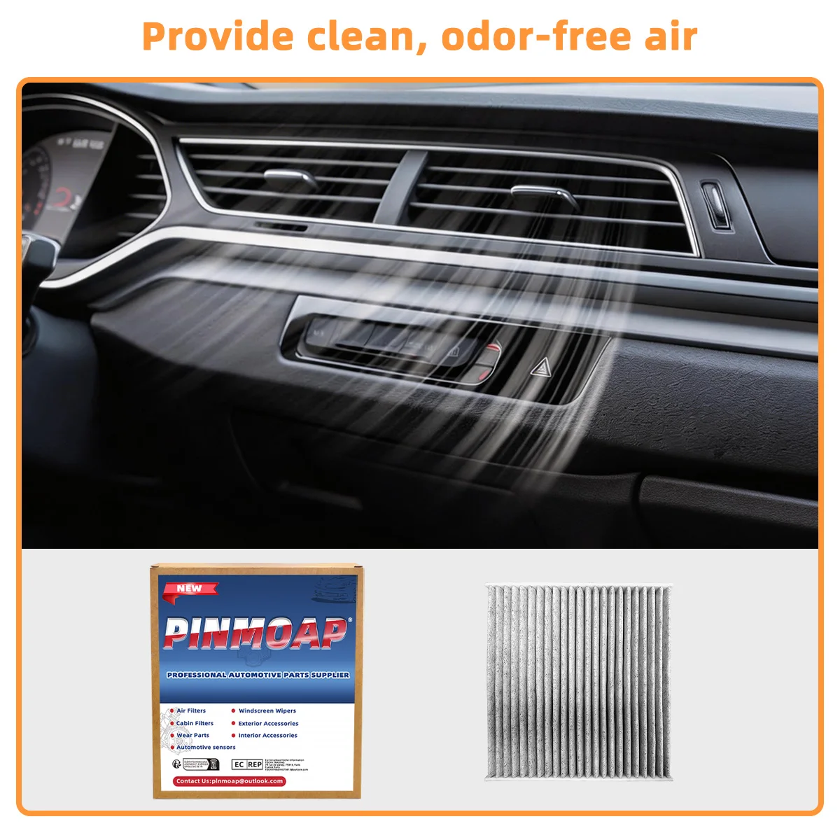 Passend für Honda HR-V/Insight, Aktivkohle-Klimaanlagenfilterkartusche, Auto-Ersatzteile CF11182 – Detail 3
