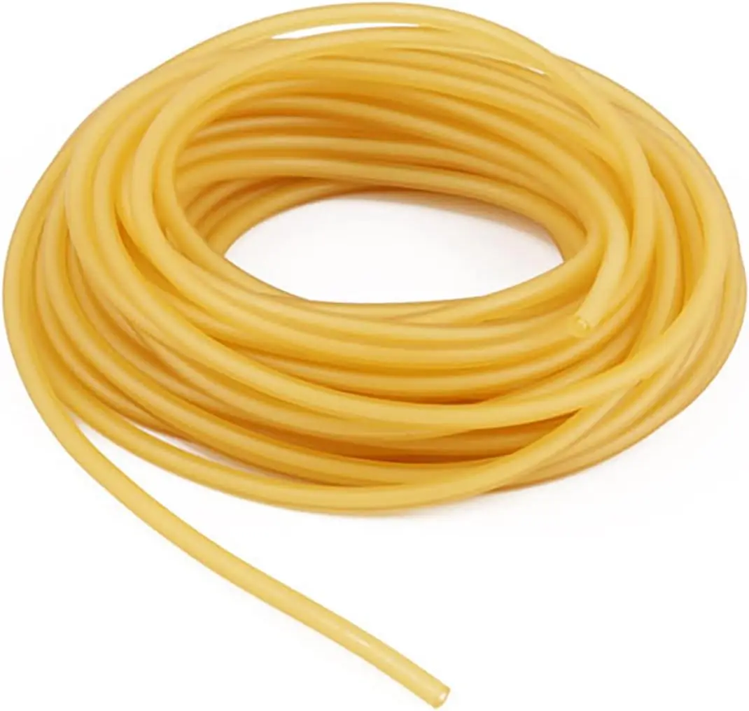 

Натуральная латексная трубка 3/8 дюйма (наружный диаметр) 1/4 дюйма (внутренний диаметр) для рогаток, хирургических инструментов, гарпунов - 10 футов, 33 фута, 50 футов