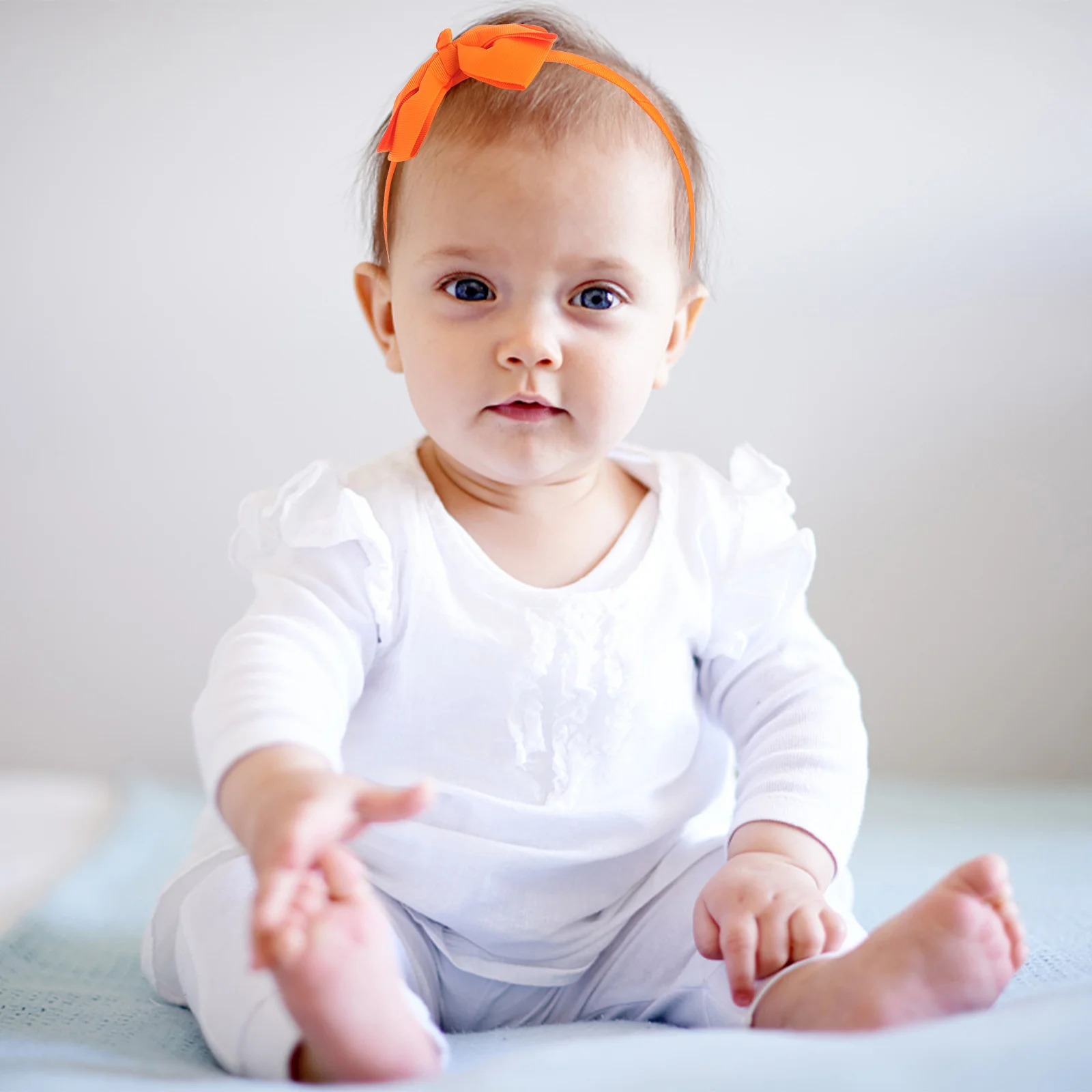 6 قطع من عصابة رأس بعقدة الفراشة للفتيات، أربطة شعر مرنة على شكل فيونكة لحديثي الولادة، إكسسوارات شعر لأعياد الميلاد، مجوهرات التقاط الصور #4