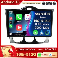 Android 16 Car Radio Multimedia Player For MAZDA RX8 RX-8 2004 - 2008 Auto Carplay Car Stereo DSP wifi+4G Ai voice 2 Din BT Gps
