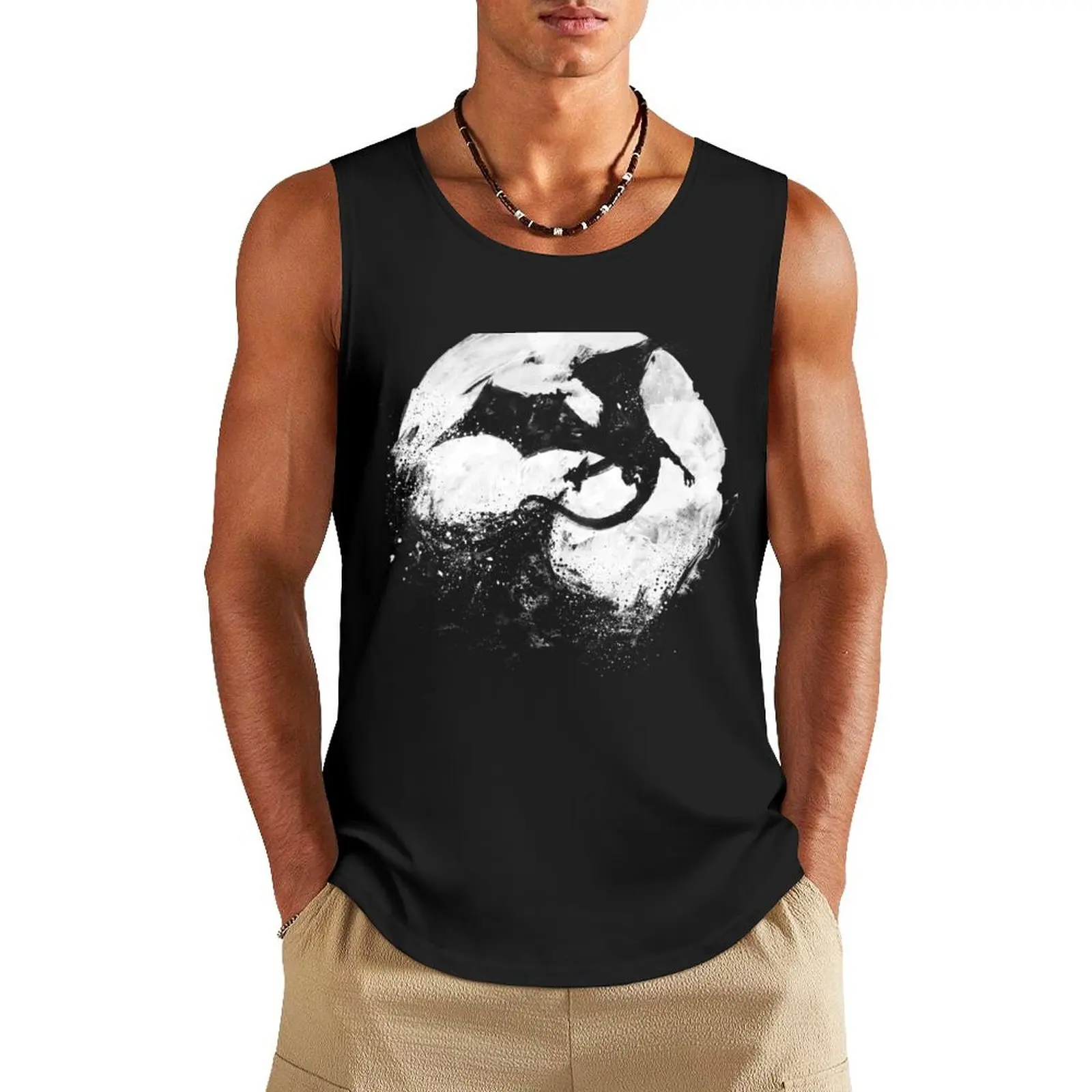 Midnight Desolation Tank Top singlets for men T-shirts men