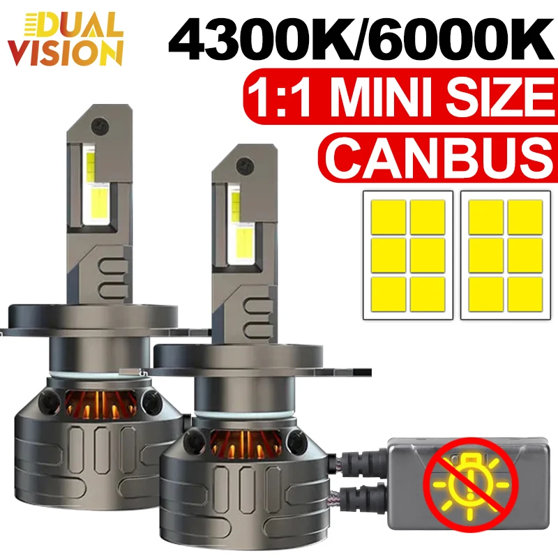 

H4 H7 H11 LED CANBUS K5C 4300K 6000K Led Car Headlights Bulbs H1 H8 H9 9005 HB3 9006 HB4 9012 HIR2 Hi/Lo Beam Auto Fog Lamps 12V