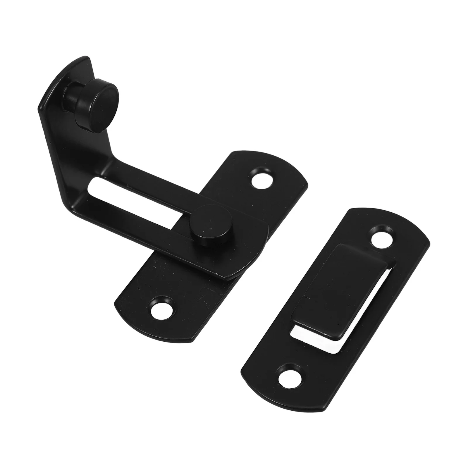 

1 Set Barn Latch Carbon Steel Sliding Door Lock For Bathroom Garage Wine Cabinet Closet Outdoor Gate Metal Door Hook Compression