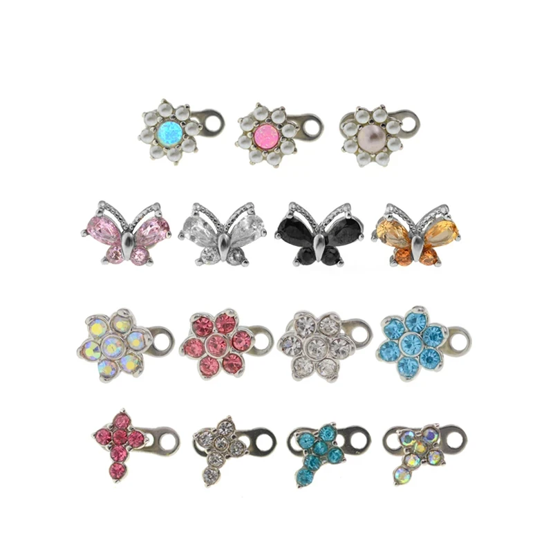 1PC 100% Surgical Steel 14G Micro Skin Diver Dermal Piercing Crystal Top Dermal Anchor Jewelled Piercings TopS Hide in Body