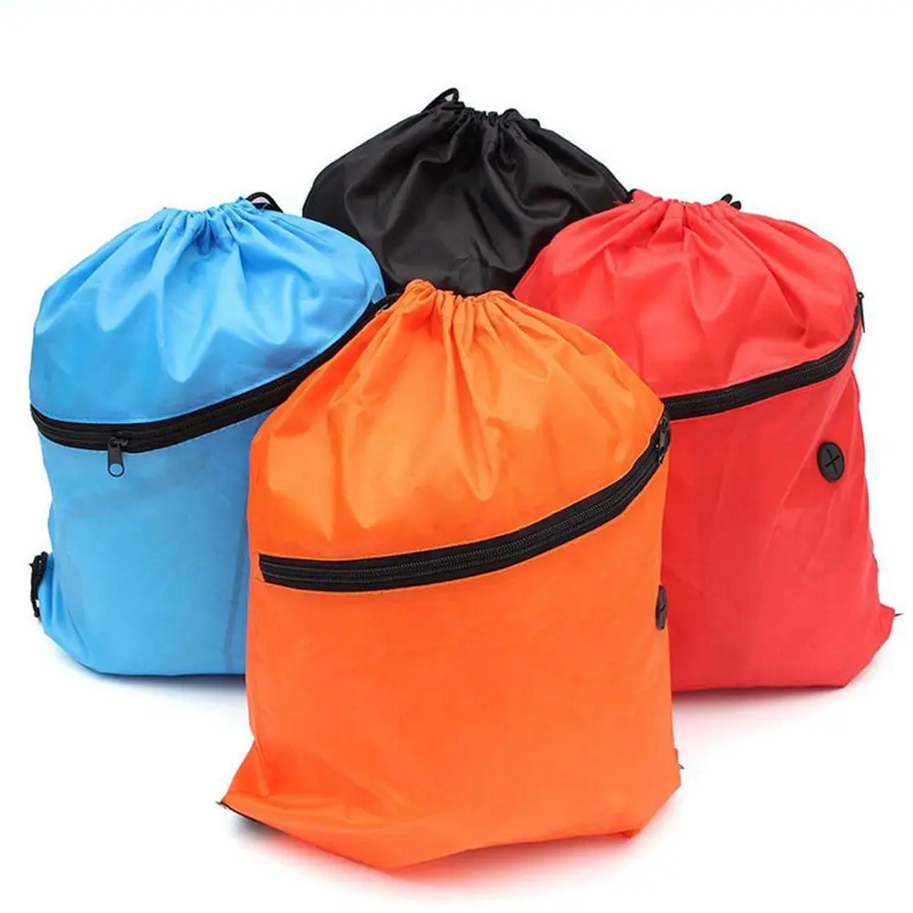 Shoe Clothes Cinch Sack Storage School Environmental Duffle Drawstring Bag Backpack Pouch Pack