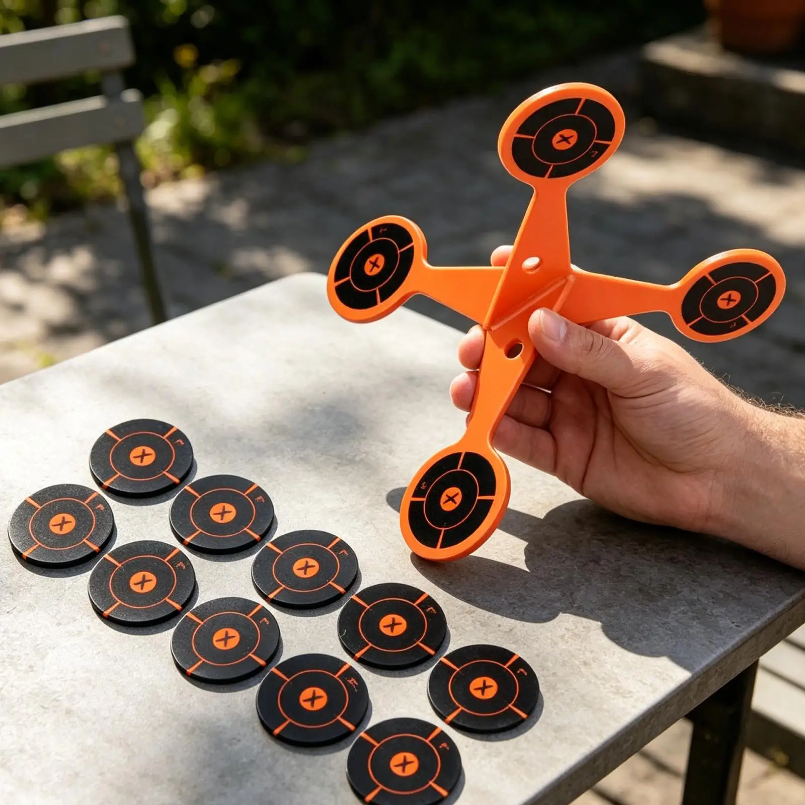 Flip Roller Target Portable Lightweight Training Compact Indoor Outdoor Practice Rolling Flip Target with Targets Papers Metal