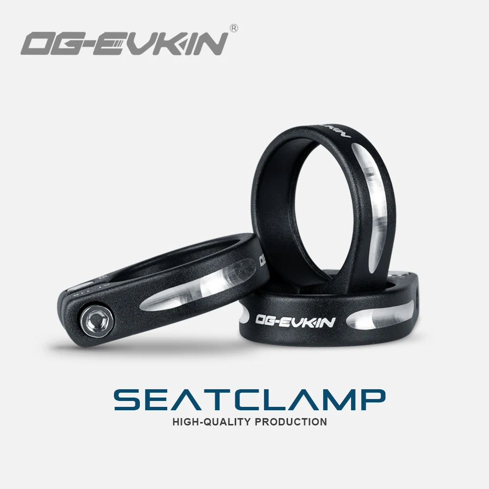 

OG-EVKIN SC-002 Seat Tube Clamp 31.8/35mm Ultralight Alloy Aluminum Seat Post For Road MTB Bike Parts For Carbon Frame Cycling