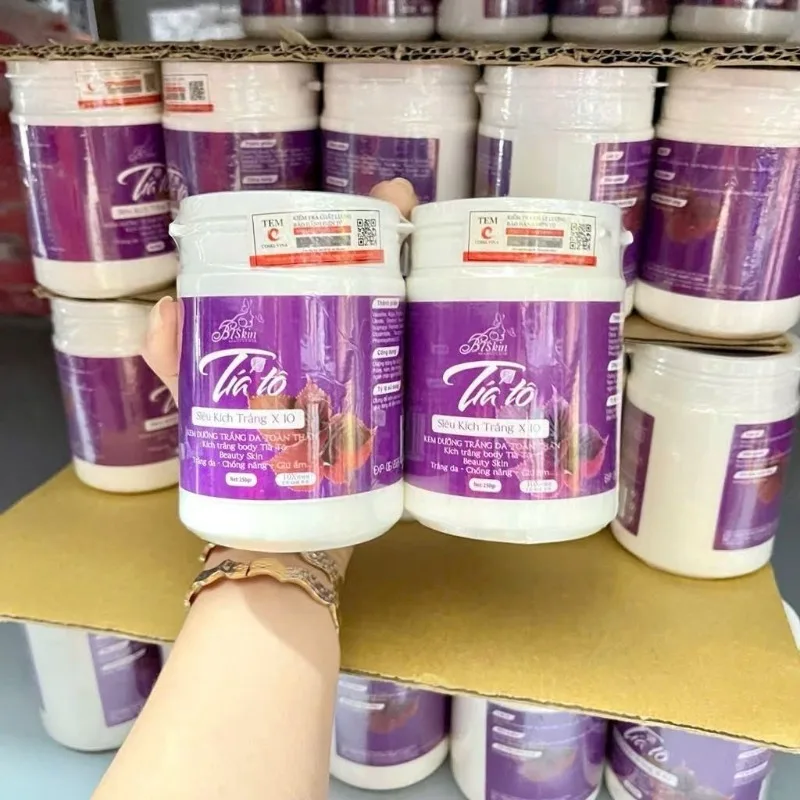 Kich trang tia to 250gr - Body L Cream Brightening, Lightweight Non-Sticky Formula Long Lasting Hydration Shiny Glowing Skin