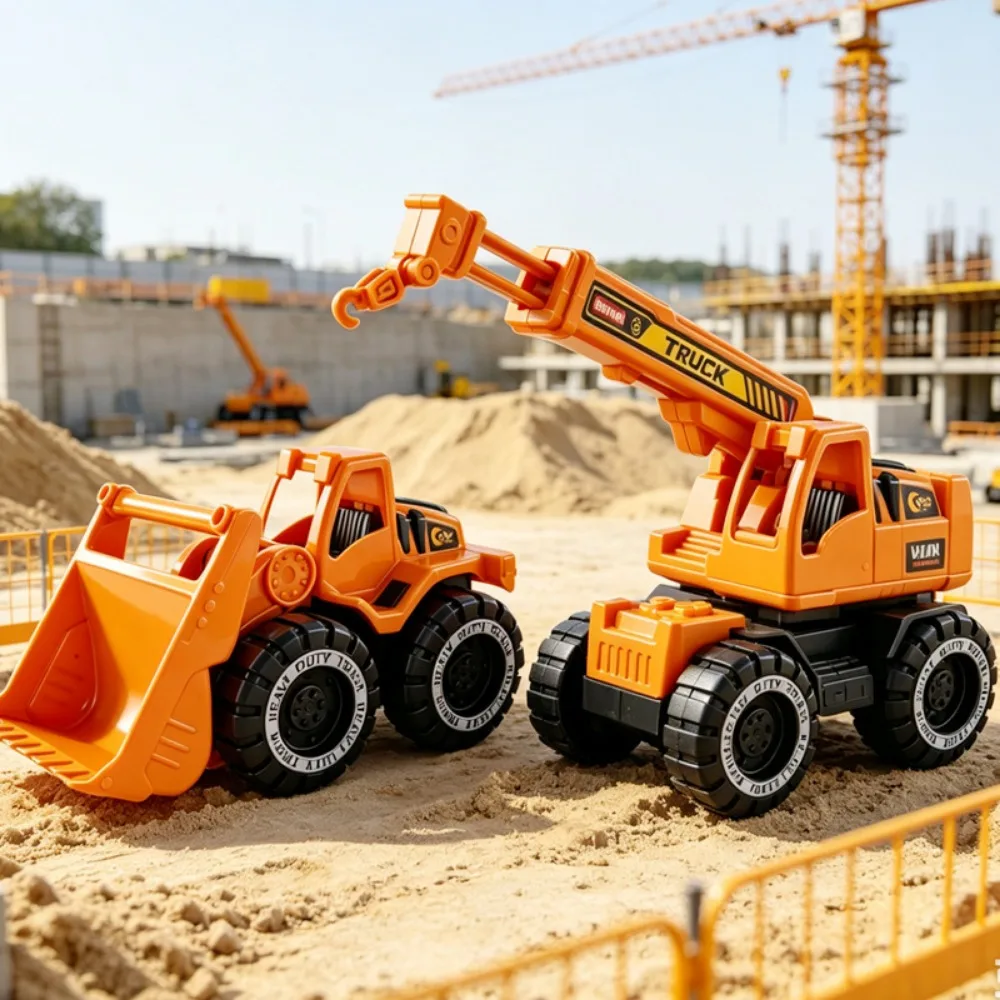 Plastic Engineering Transport Vehicle Toys Drop Resistant 5 Styles Tractor Excavator Bulldozer Children Collection Gifts