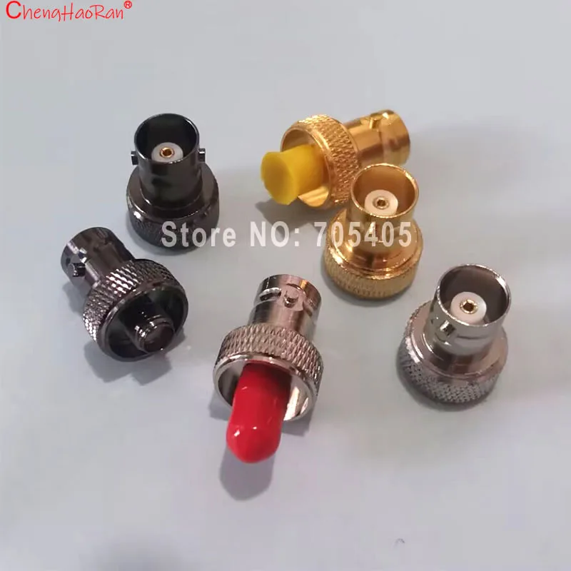 ChengHaoRan 1PC SMA TO BNC Male Female Adapter Gold Silver Nickel Plated Black Male Connector For Interphone Radio