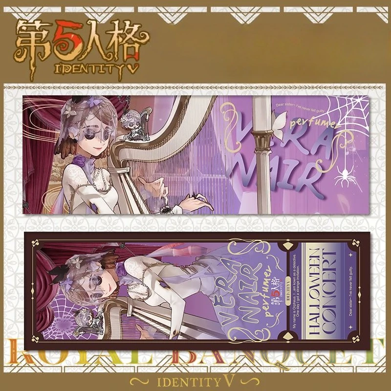 Identity V Parfümeur Barmaid Gardener Factory Manager Laser Ticket kreative doppelseitige HD Laser-Flash-Karte Studenten-Lesezeichen