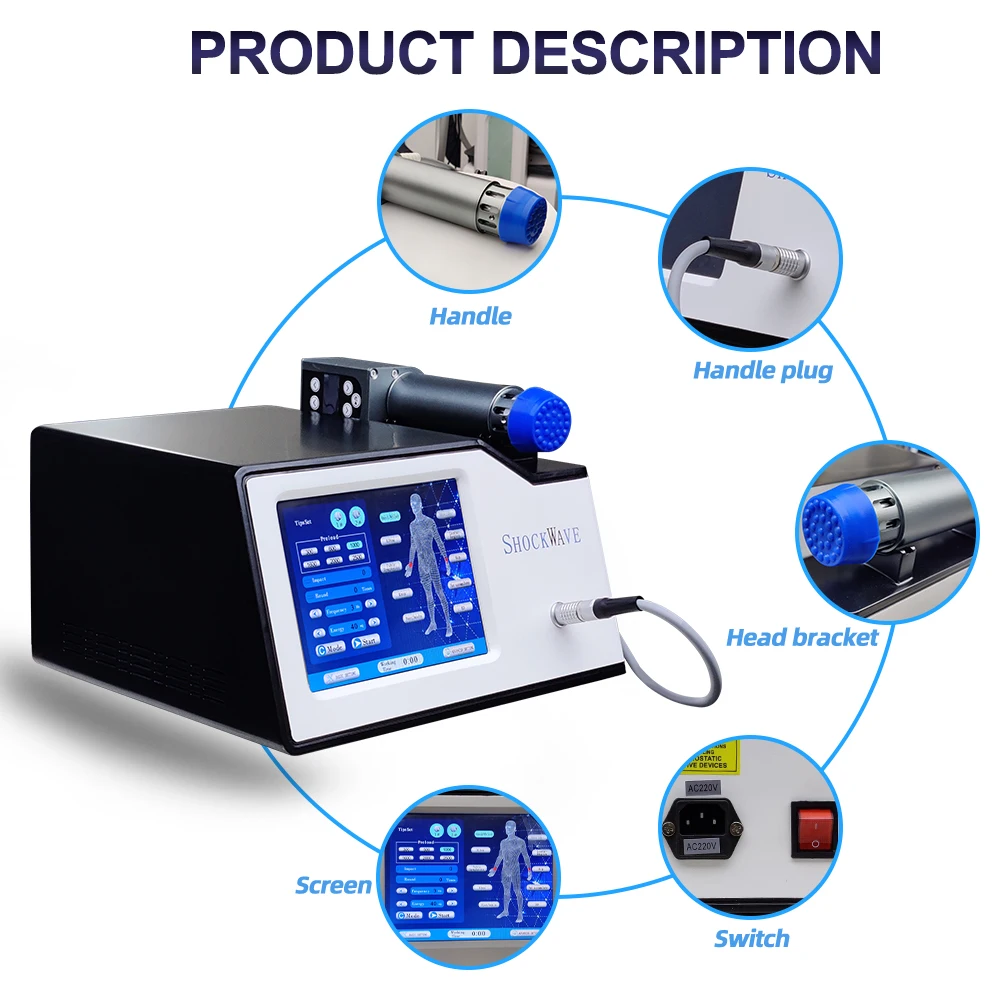 Newest Portable Shockwave Machine for Spa and Home Use Body Contouring Slimming Reduction Physical Muscle Treatment Equipment