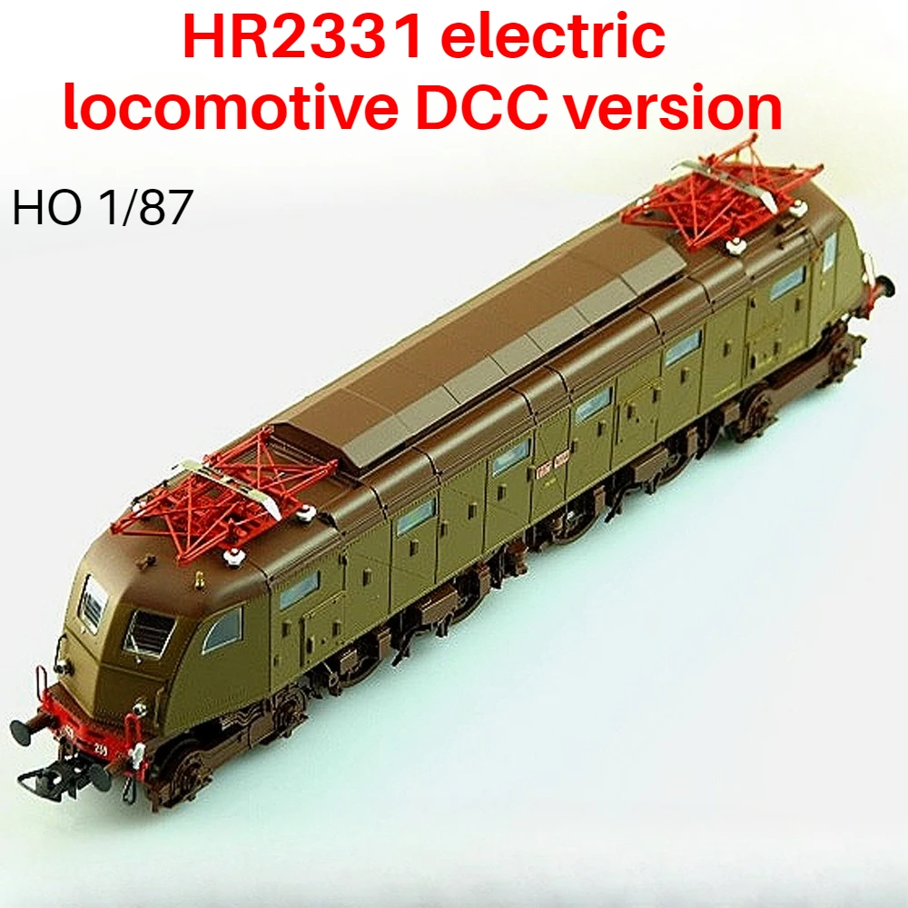 HO Type 1/87 Train Model HR2331 Electric Locomotive Digital Sound Effects Brown Collectible Gift Toy Train Boy Toy Gift