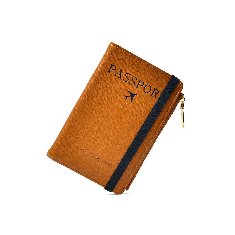 RFID Blocking Passport Wallets Zipper Waterproof Wallet  Hand holder Anti-Theft Cell Phone Purse Travel Accessories