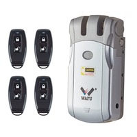Tuya WiFi/Bluetooth Smart Lock Keyless Entry Door Lock - Phone Remote Control, Invisible Wireless Design