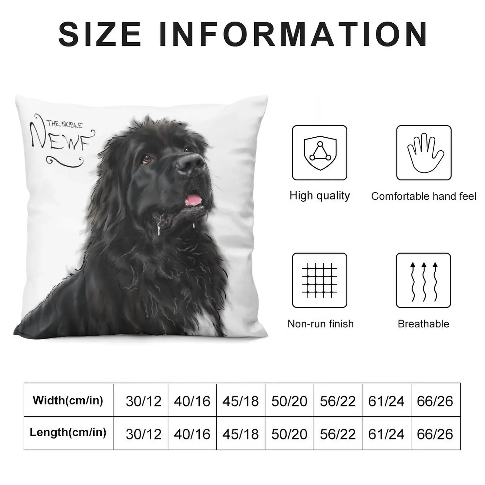 The Noble Newfoundland Dog Throw Pillow Pillowcases For Pillows Throw Pillow luxury sofa pillows pillow