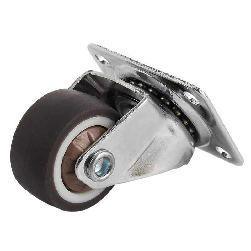 Mini Casters, 1 Inch/25 Mm Diameter, Ultra-Quiet Wheel For Bookcase Drawers
