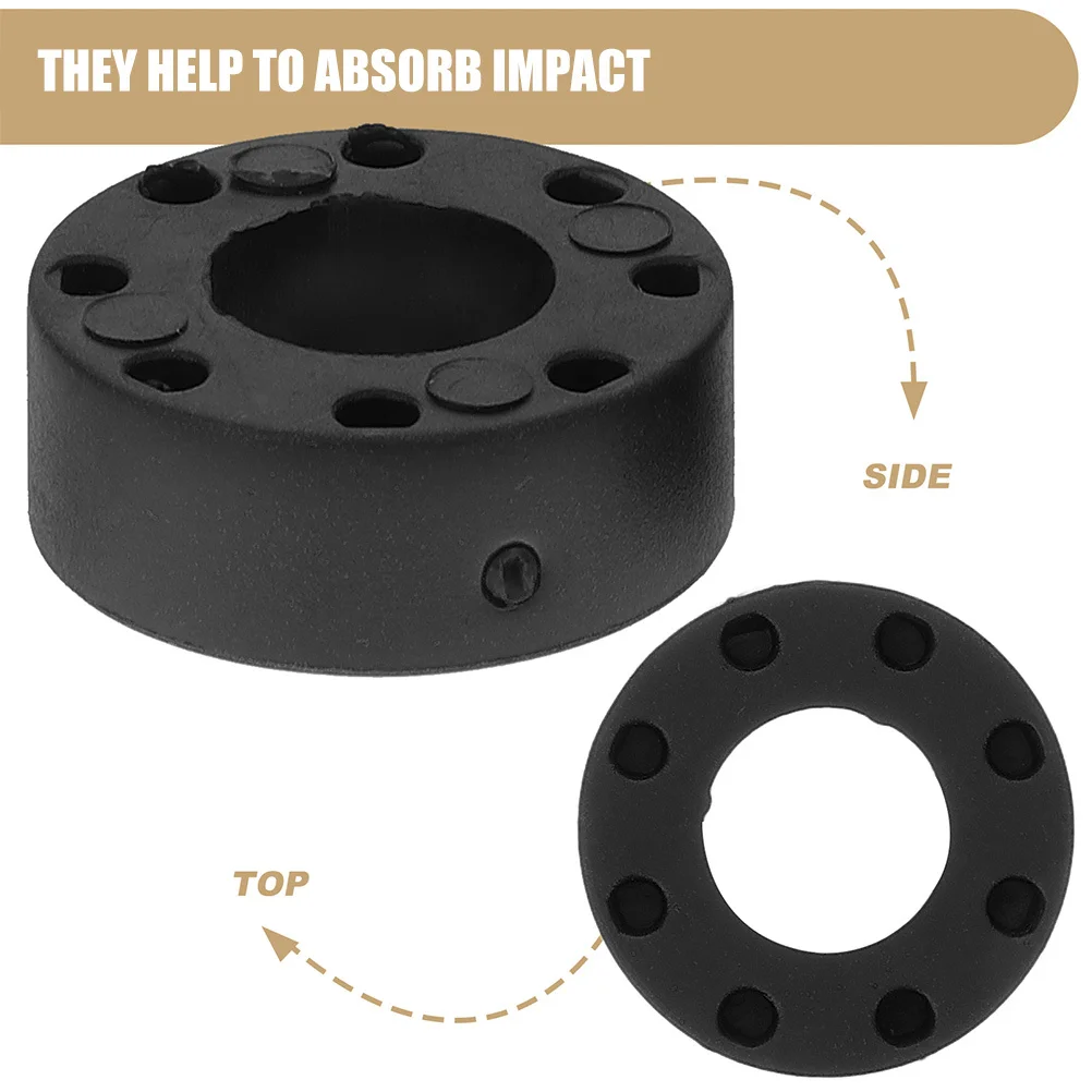 16 قطعة من مصدات كرة القدم للطاولة - مكونات كرة قدم ممتازة لامتصاص الصدمات ومنع الخدش