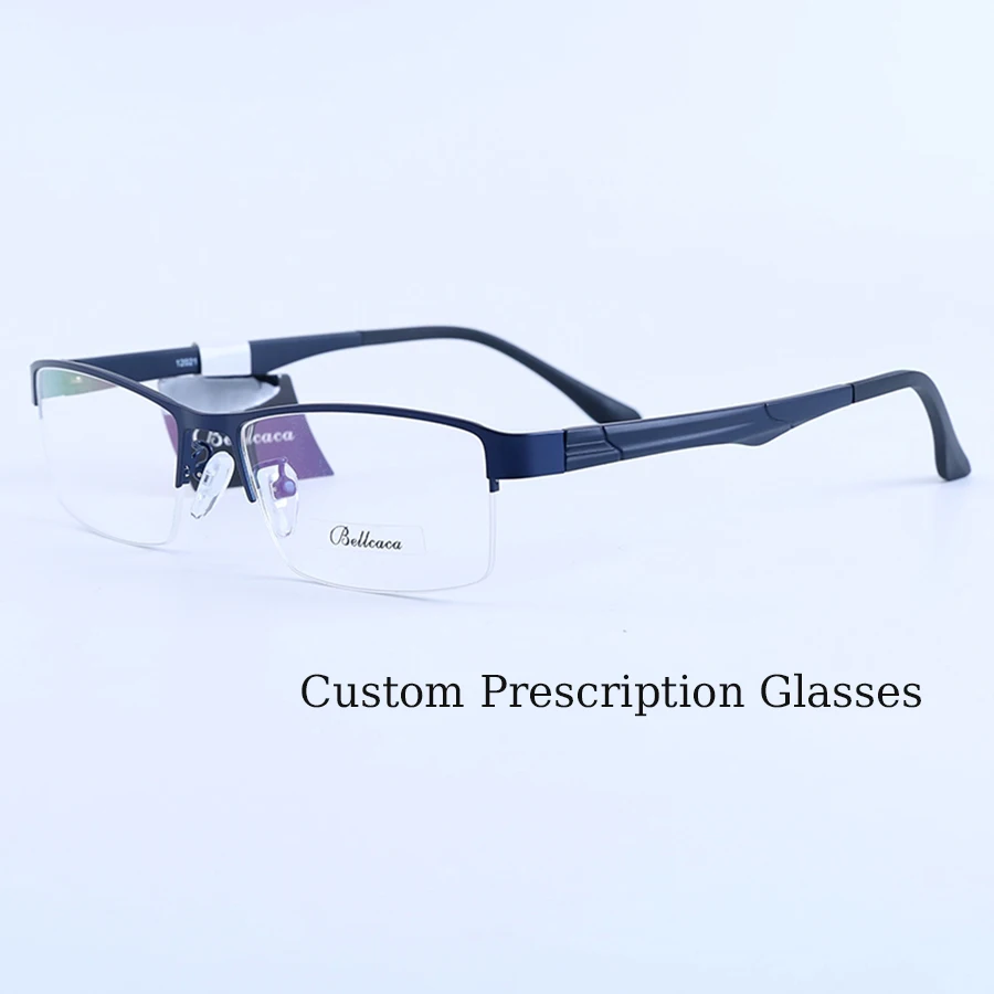 Óculos de prescrição personalizados masculino multi-focal progressivo fotocromático anti-luz azul miopia hipermetropia lentes óculos