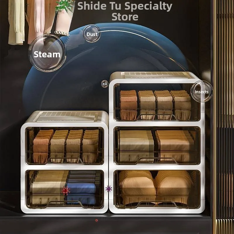 

Plastic Tee-In-One Der Sle Underwear Sos Organizer Box Home Use Wardrobe Storage Box Mesterco Brand 732 Model