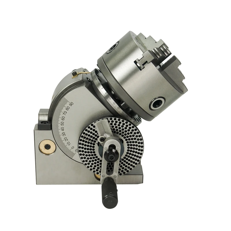 Dividing Head BS-0.4 0 5 inch 3 Jaw Chuck Precision Semi Universal Dividing Head for Milling Machine Rotary Table