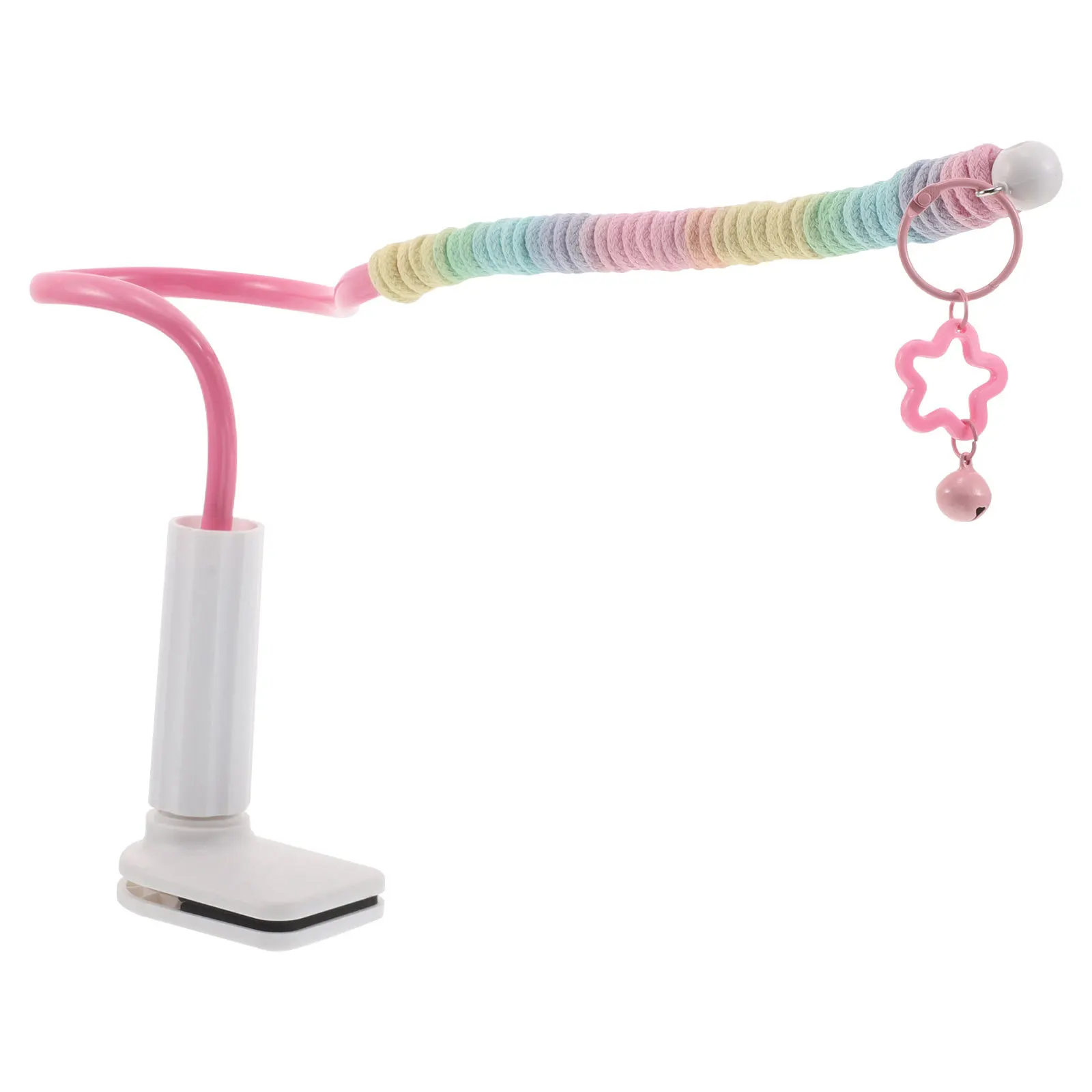 

Parrot Training Stand Adjustable Bird Perch Platform Portable Tabletop Playstand for Small Parrots Indoor Exercise and