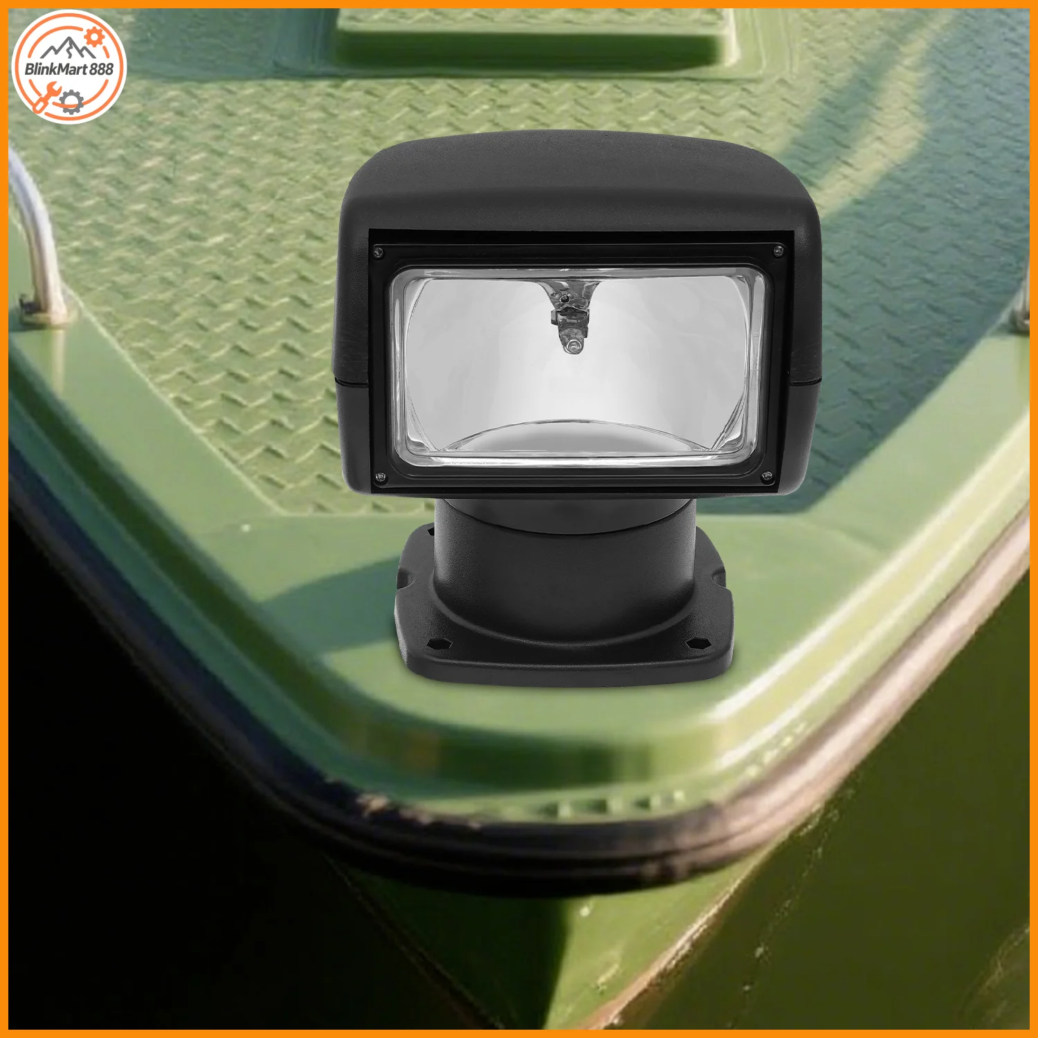 

12V 100W Halogen Boat Spotlight| Wide Illumination Waterproof Remote Control Searchlight for Yachts And Boats