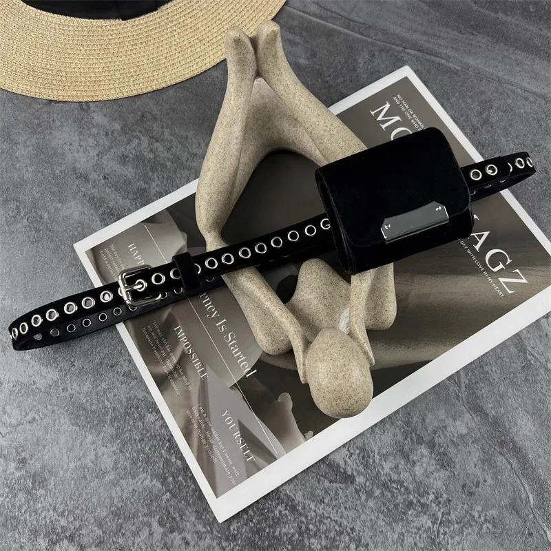 Suede Leather Belt Women's Vintage PU Leather Bag Corset Female Cummerbund Coat Waistband Dress Decration Narrow Belt  J1665