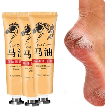 Olio di cavallo Anti Crack Crema per i piedi Anti-essiccazione Tallone Cracked Idratante Riparazione Lozione per le mani Anti-età Nutriente Cura della pelle liscia